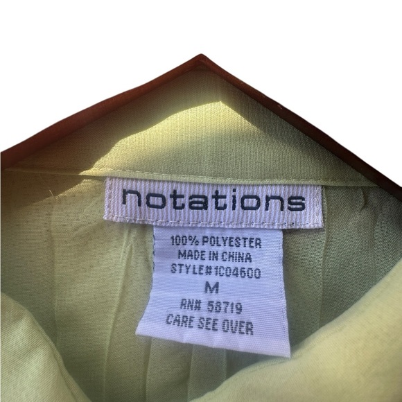 Vintage Y2K 90s Lime Green Mesh Blouse Bell Sleeves Medium Festival Fairy Whimsy - Picture 6 of 8